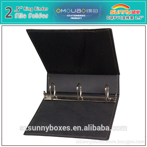 Metal 3-Ring Binder Mechanism A4 Loose Leaf Presentation Folder
